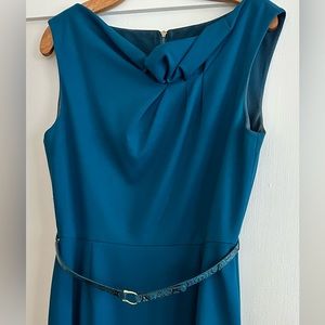 Tahari Teal Blue Dress size 10